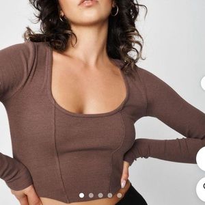 Garage brown long sleeve